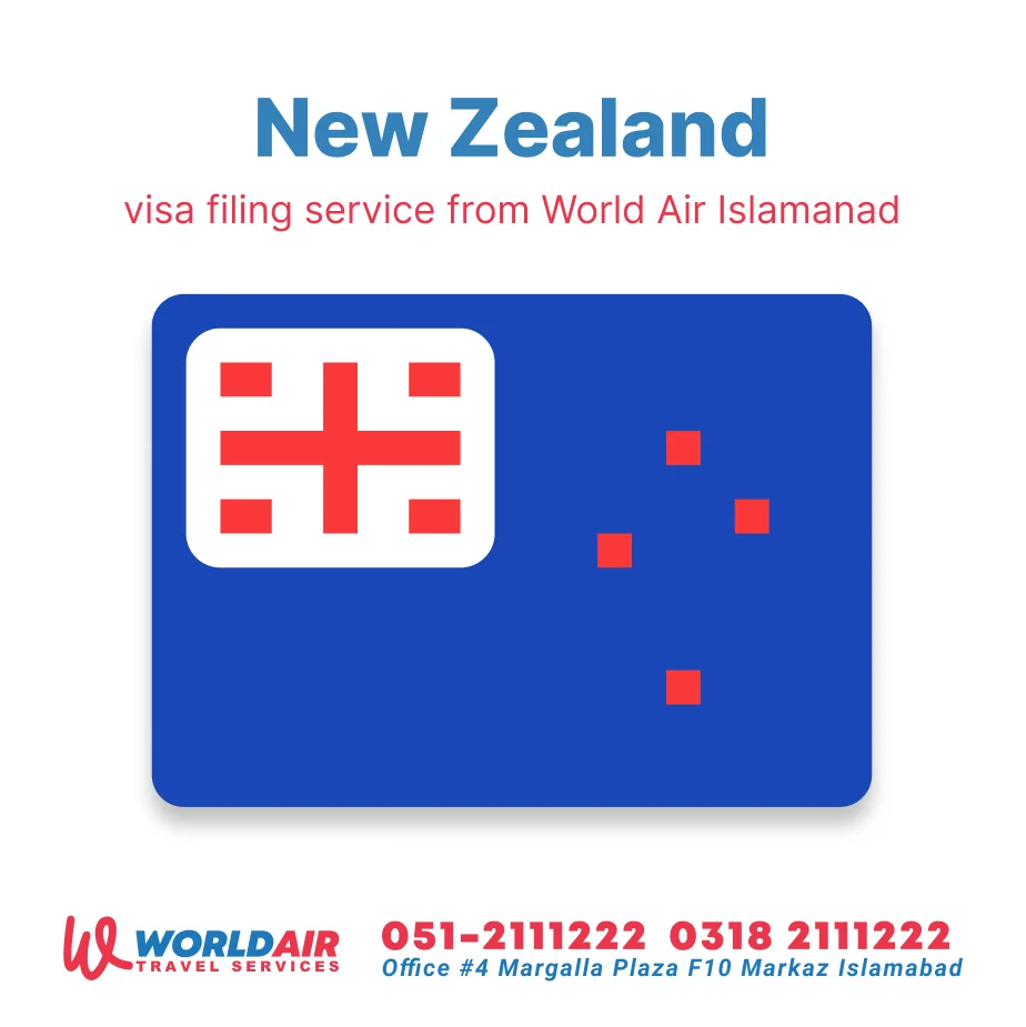 New Zealand Visit Visa Filing by world air travel Services