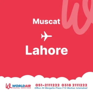 Muscat to Lahore Flights