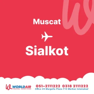 Muscat to Sialkot Flights