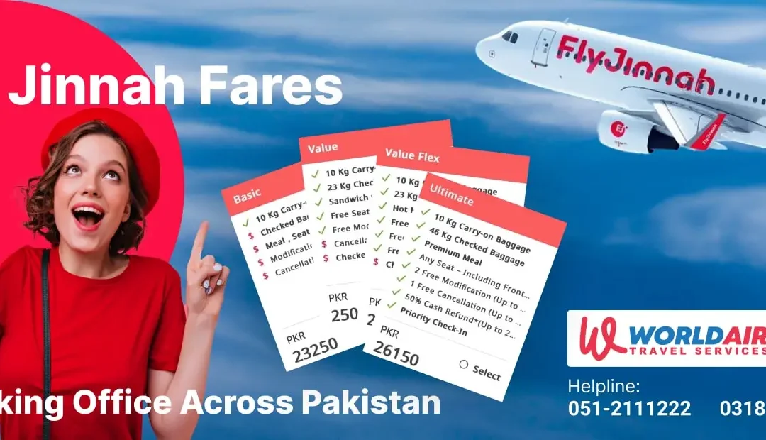 Fly Jinnah Fares comparison guide banner